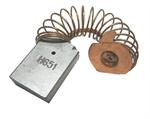 MOTOR SPLIT BRUSHES WITH SPRING, WIRE SHUNT AND EARED CAP