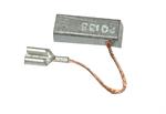MOTOR BRUSHES WITH SINGLE SHUNT AND QUICK DISCONNECT TERMINALS